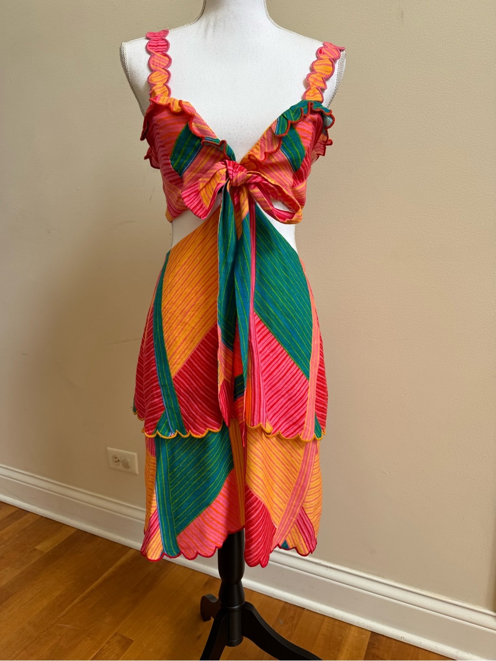 FARM Rio x Anthropologie Cutout Dress, Size Small